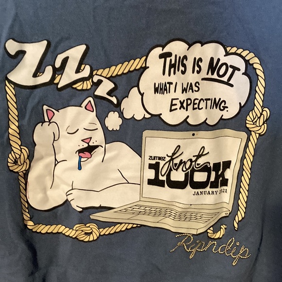 Ripndip Zumiez 100k limited edition. Washed and worn. Small stain - Picture 6 of 6